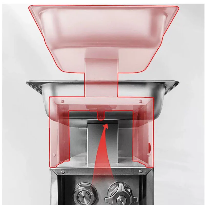 Meat Slicer Machine - Vertikaler Mobiler Kommerzieller Fleischschneider, -zerkleinerer und