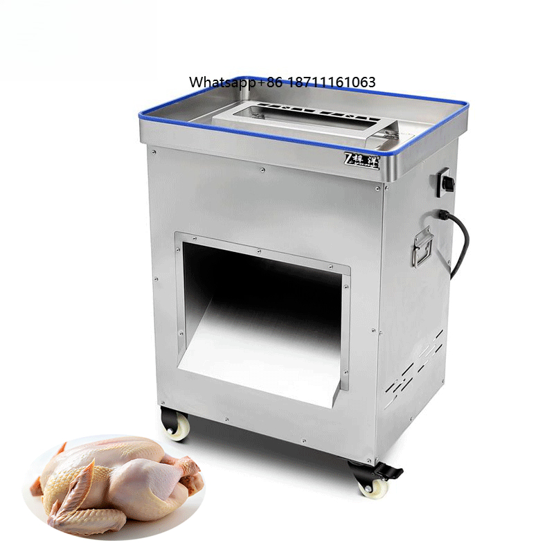 Meat Slicer Machine - 3000W Hochleistungs-Industrieller Hühner-/Enten-/Gänse-Fleischschneider mit Langlebigem Gezahntem