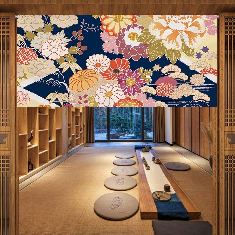 Commercial Kitchen Store - Japanischer Stil Halbkurzer Vorhang Trennvorhang Dekorativer