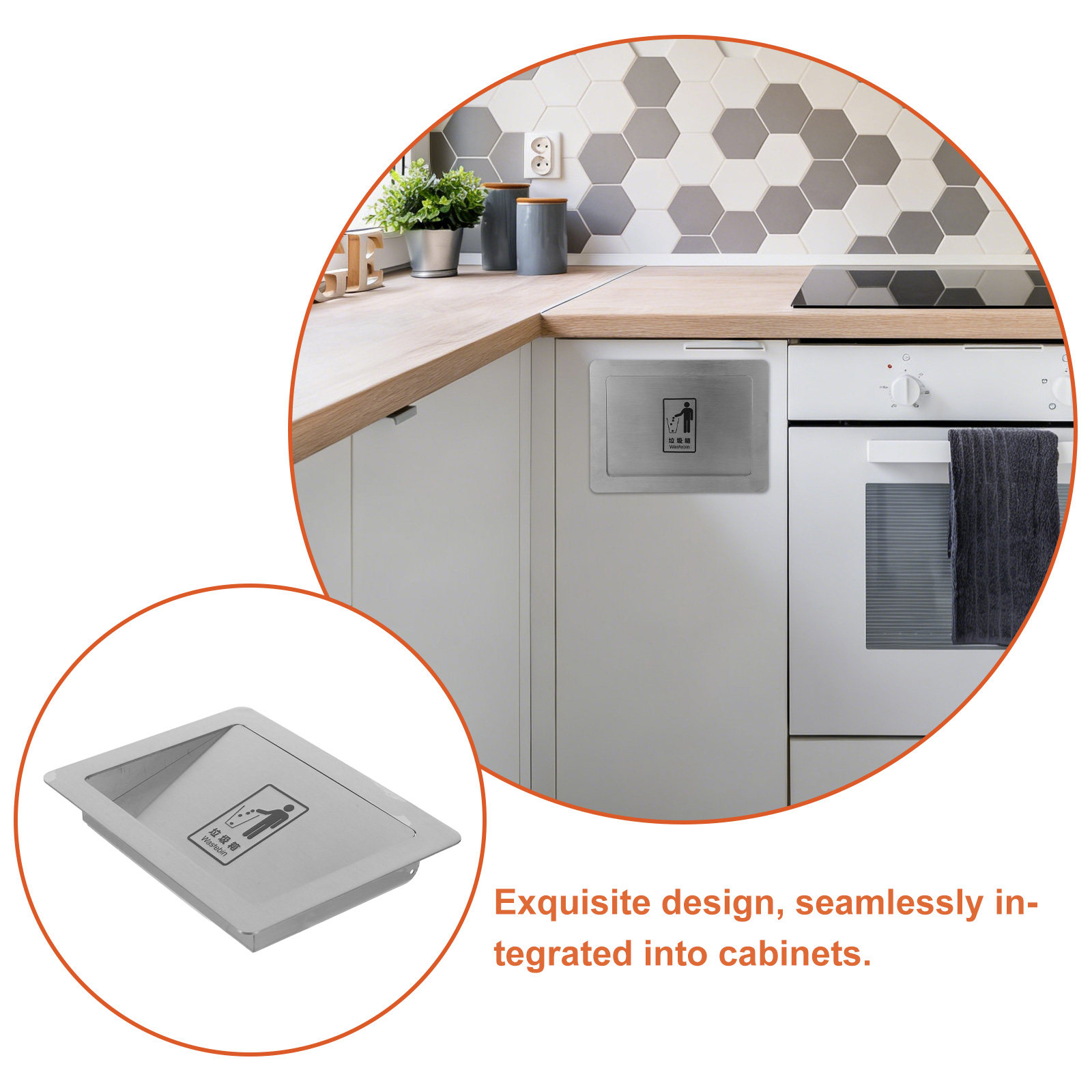 Edelstahl-Einbau-Abfallschacht – Commercial Kitchen Wall Covering Bewertung und Preis