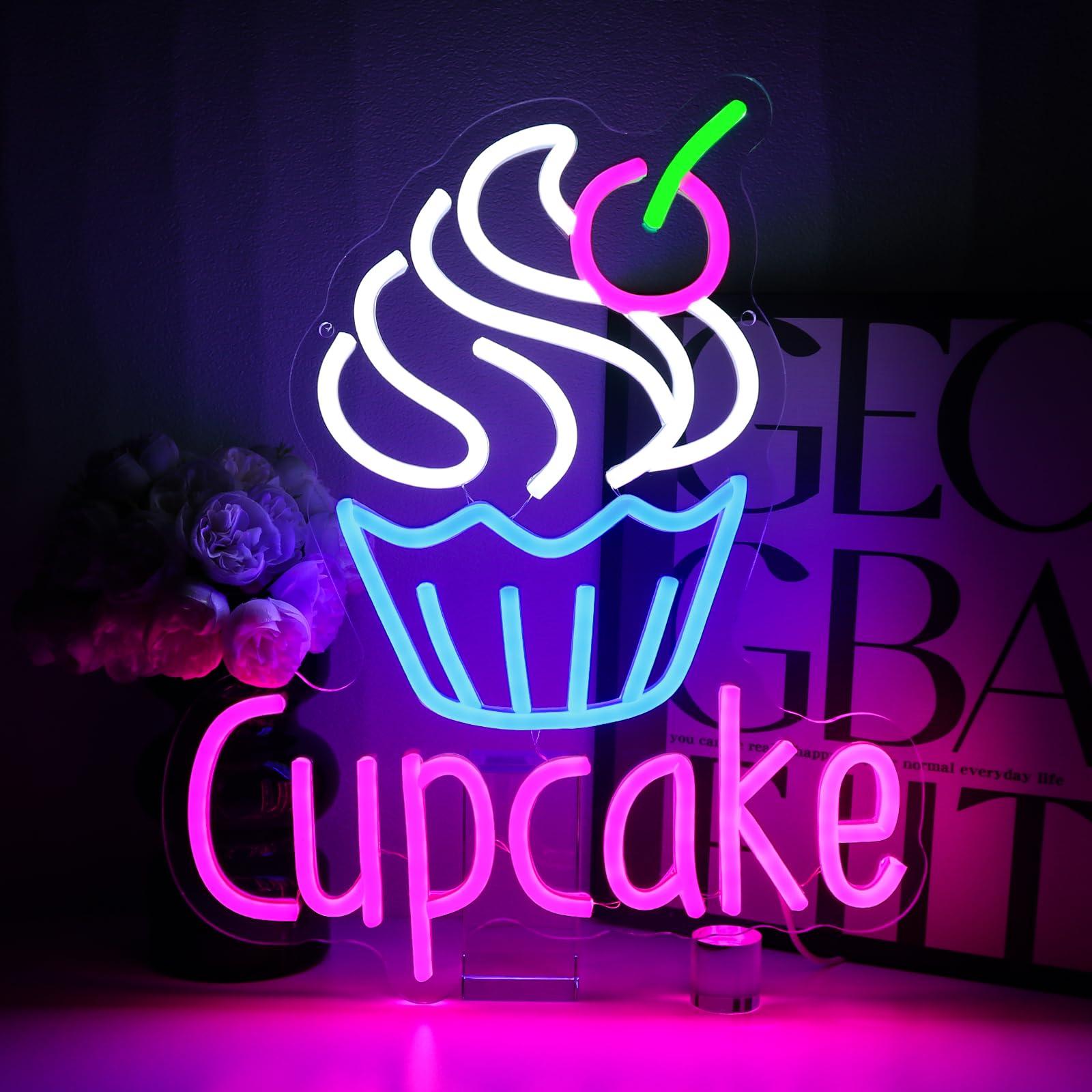 Cupcake-Leuchtreklame für Wand – Commercial Kitchen Store Bewertung und Preis