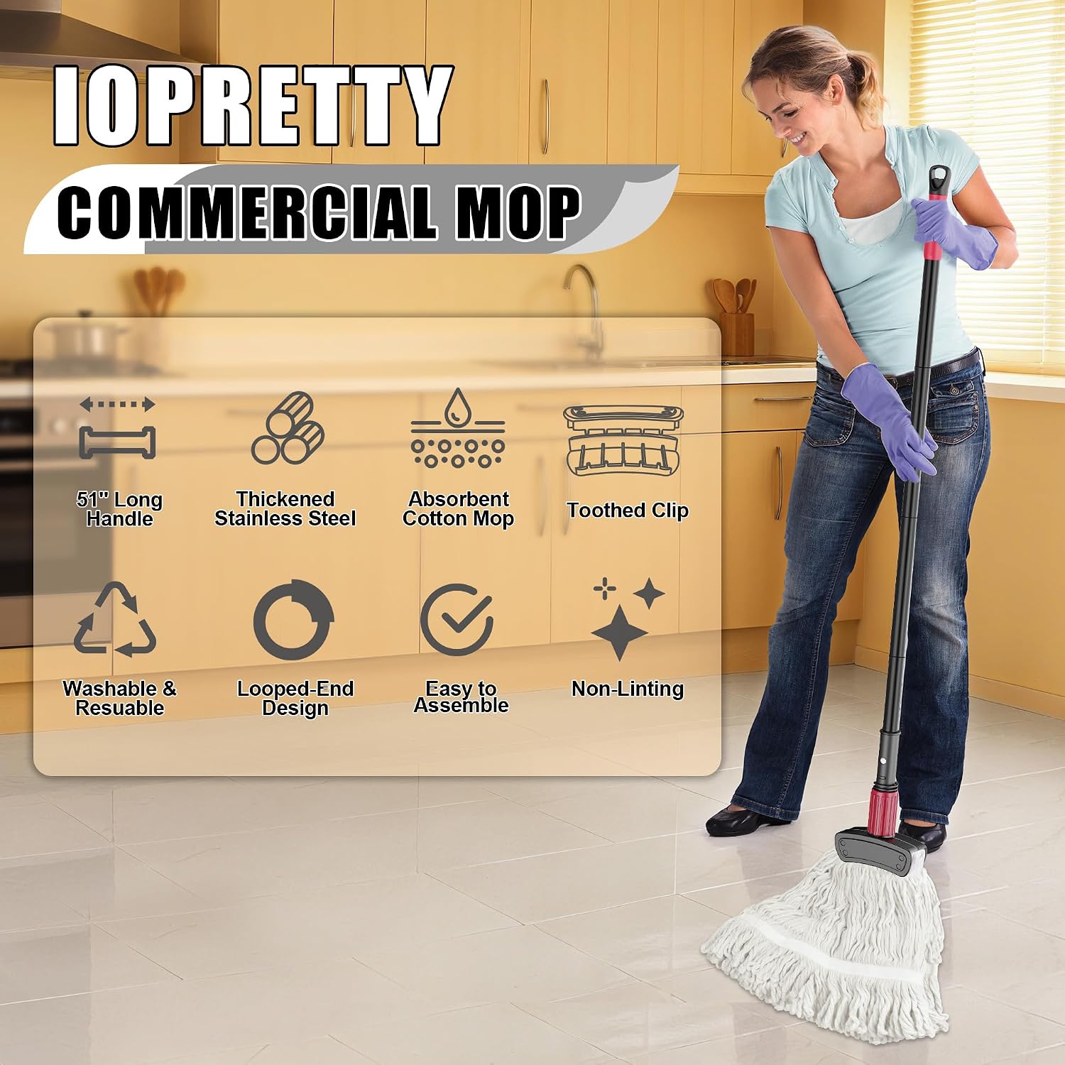 Kommerzieller Bodenwischer mit – Commercial Kitchen Tile Flooring Bewertung und Preis