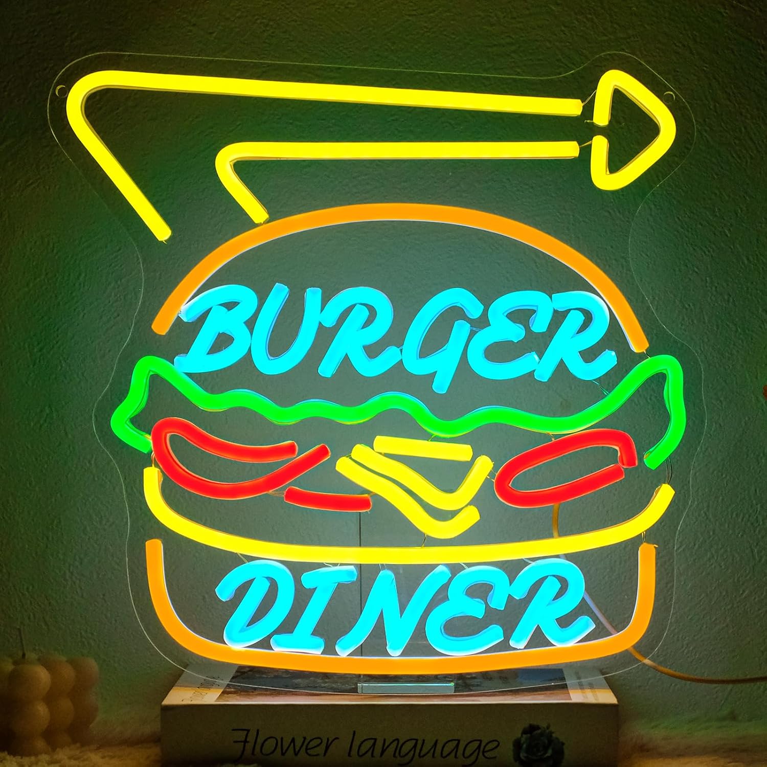 Burger Neonschild, Business-Ku – Commercial Kitchen Store Bewertung und Preis