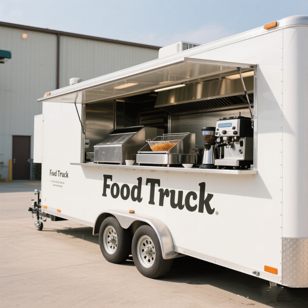 Mobiler Imbisswagen mit vollst – Commercial Kitchen Trailer Bewertung und Preis